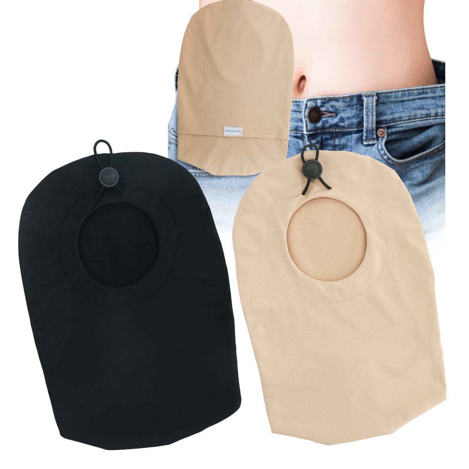 2 PCS Stretchy Colostomy Bag Cover, Lightweight Ostomy Bag Covers