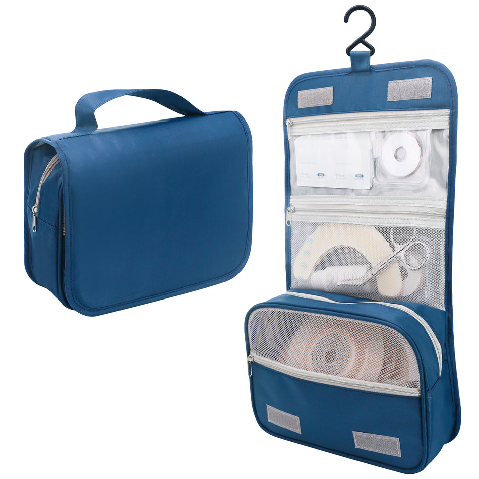 Ostomy Colostomy Travel Bag, Hanging Organizer Bag for Ostomy Supplies